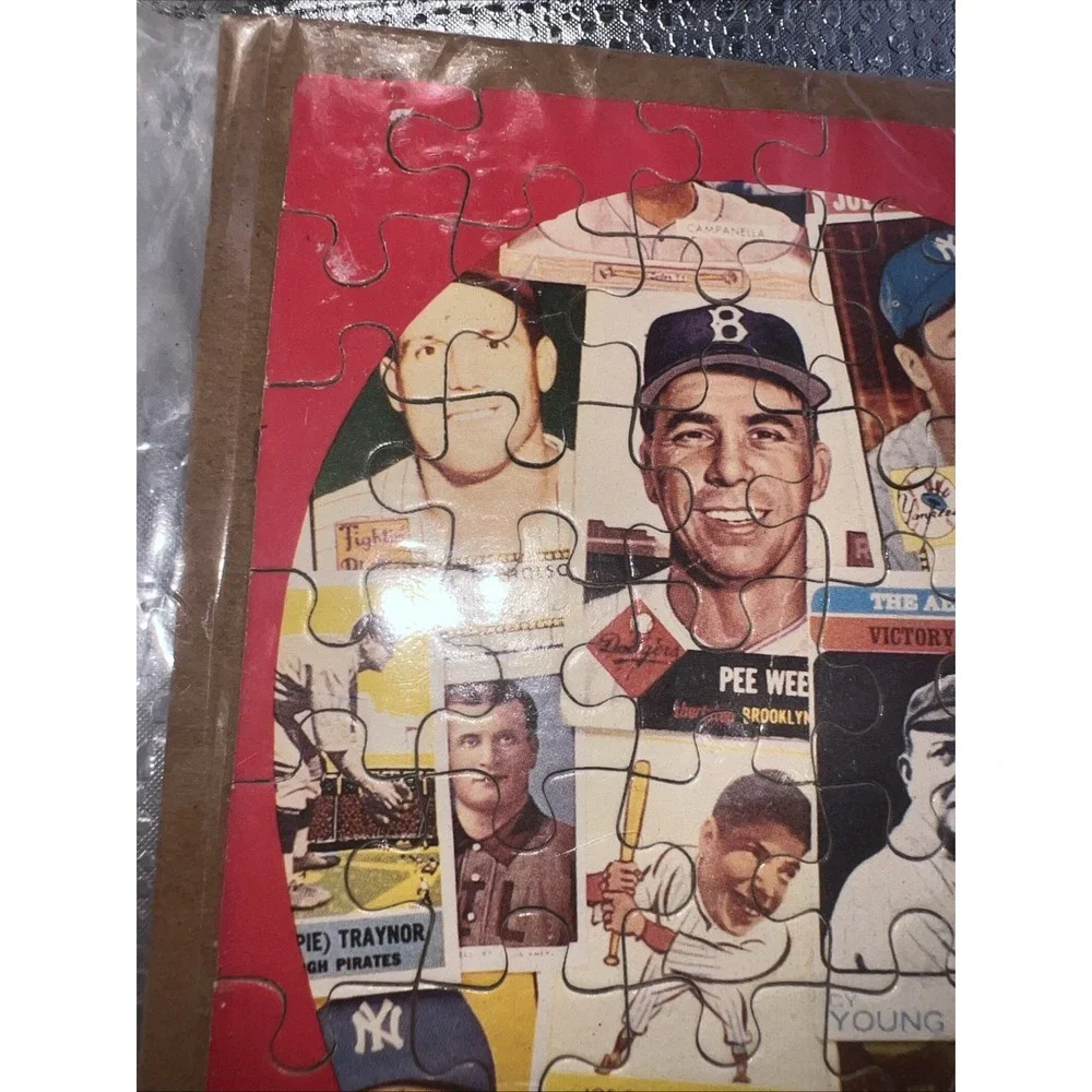 Vintage 1970s Sports Illustrated Classic Baseball Trading‎ Cards Puzzle Framed